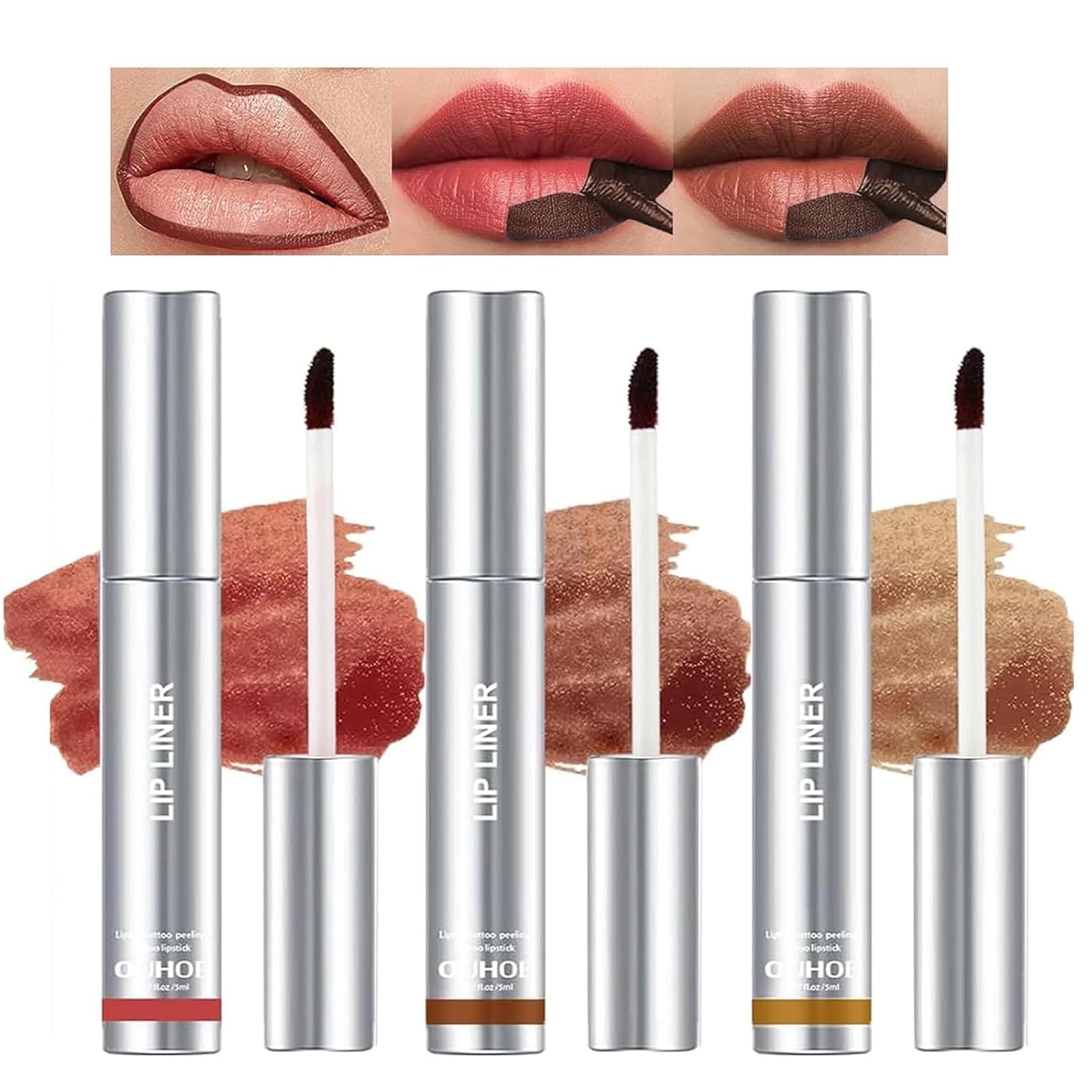 Peel-Off Lip Liner Trio